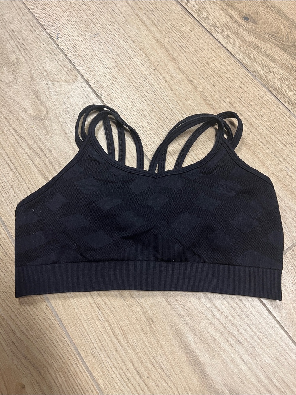 Smartwool Black Strappy Seamless Sports Bralette
